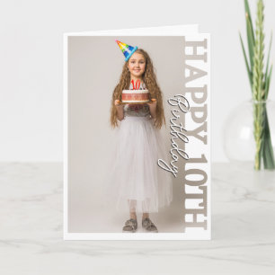 Grattis på 10-årsdagen Foto högskole Kort