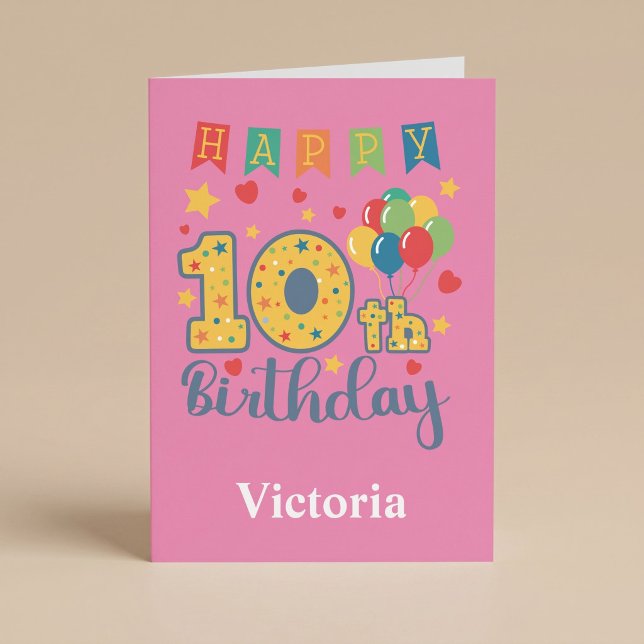 Grattis på 10-årsdagen kort (Skapare uppladdad)