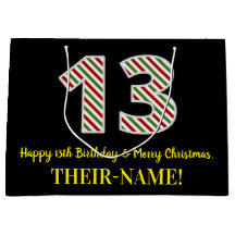 Grattis på 13-årsdagen & God Jul, Förnamn
