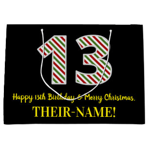 Grattis på 13-årsdagen & God Jul, Förnamn