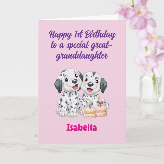 Grattis på 1-årsdagen fantastisk sondotter, tvilli kort (Orkide)