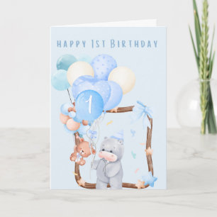 Grattis på 1-årsdagen kort