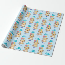 Grattis på 1-årsdagen, Valp, Pojke, Personlig Presentpapper