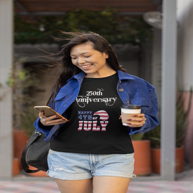 Grattis på 250-årsdagen 4 juli t shirt (Skapare uppladdad)
