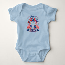 Grattis på 250-årsdagen Amerika Patriotiska Flamin T Shirt