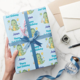 Grattis på 2-årsdagen, Drak, Pojke, Personlig Presentpapper
