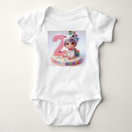 Grattis på 2-årsdagen Enhörning T Shirt