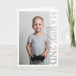 Grattis på 2-årsdagen Foto högskole Kort