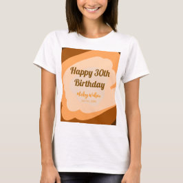 Grattis på 30-årsdagen rustic trähalloween höst b t shirt