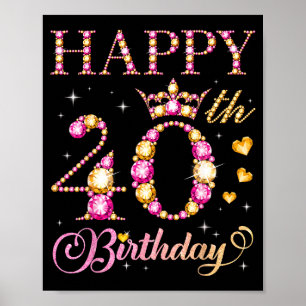 Grattis på 40-årsdagen 40 år gamla män kvinnor föd poster