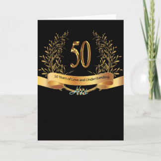 Grattis på 50-års bröllopsdag Gratulationskort Kort