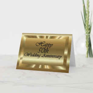 Grattis på 50-års bröllopsdag kort
