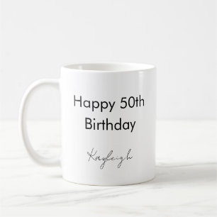 Grattis på 50-årsdagen Anpassad Kaffemugg