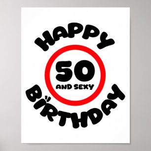Grattis på 50-årsdagen Och Y Roligt 50-årspresent  Poster