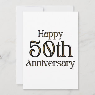 Grattis på 50-årsjubileum Inbjudan