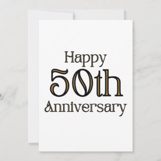 Grattis på 50-årsjubileum Inbjudan