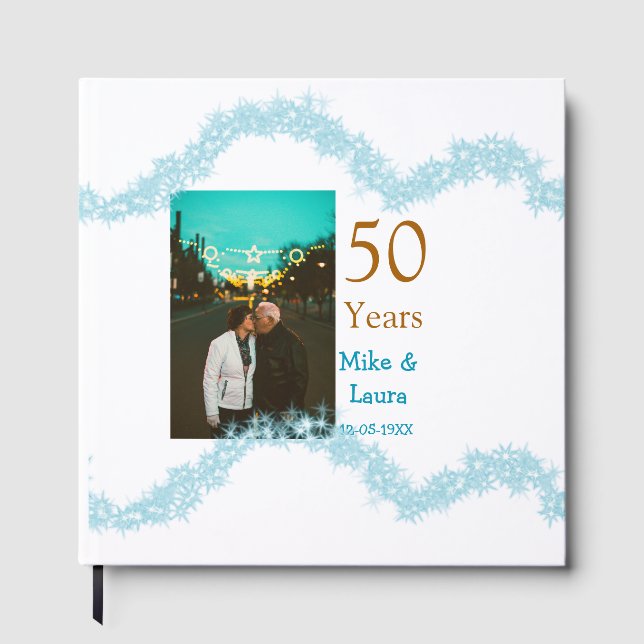 Grattis på 50-årsjubileum Lägg till parnamn datum  Gästböcker (Framsida)