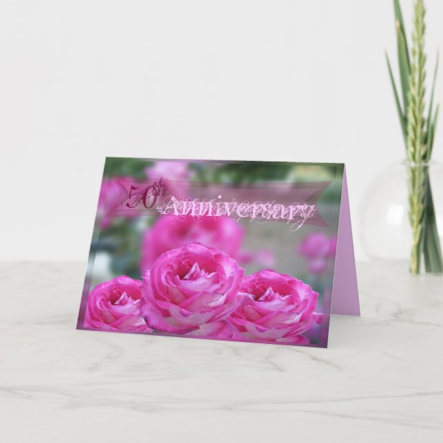 Grattis på 50-årsjubileumskort kort (Framsida)