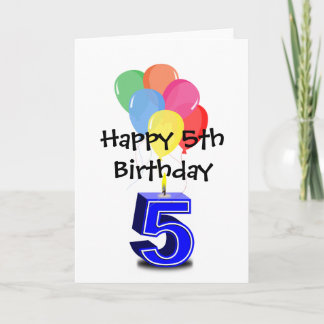 Grattis på 5-årsdagen kort