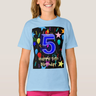 Grattis på 5-årsdagen pojke t shirt