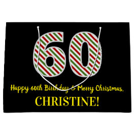 Grattis på 60-årsdagen & God Jul, anpassat namn