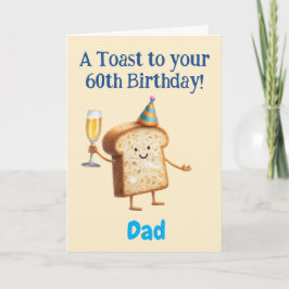 Grattis på 60-årsdagen, till Pappa, Roligt Kort