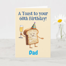 Grattis på 60-årsdagen, till Pappa, Roligt Kort