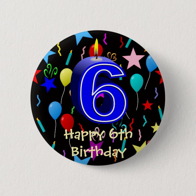 Grattis på 6-årsdagen  knapp (Framsida)