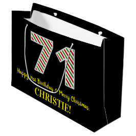 Grattis på 71-årsdagen och God Jul, Custom Namn