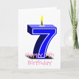 Grattis på 7-årsdagen kort