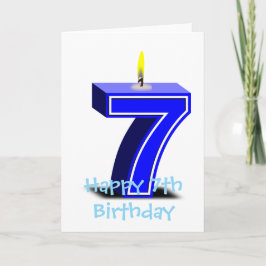 Grattis på 7-årsdagen kort