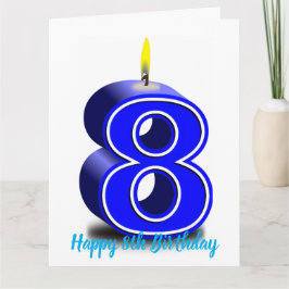 Grattis på 8-årsdagen kort