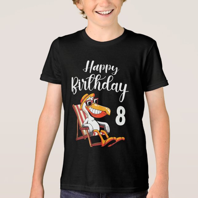 grattis på 8-årsdagen  t shirt (Framsida)