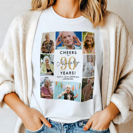 Grattis på 90 år Foto Collage Födelsedag T Shirt