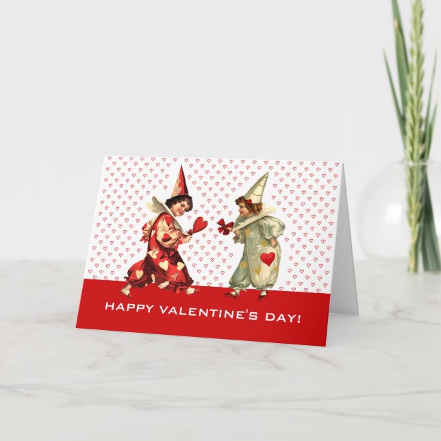 Grattis på Alla hjärtans Anpassningsbar-hälsningsk Helgkort (Framsida)