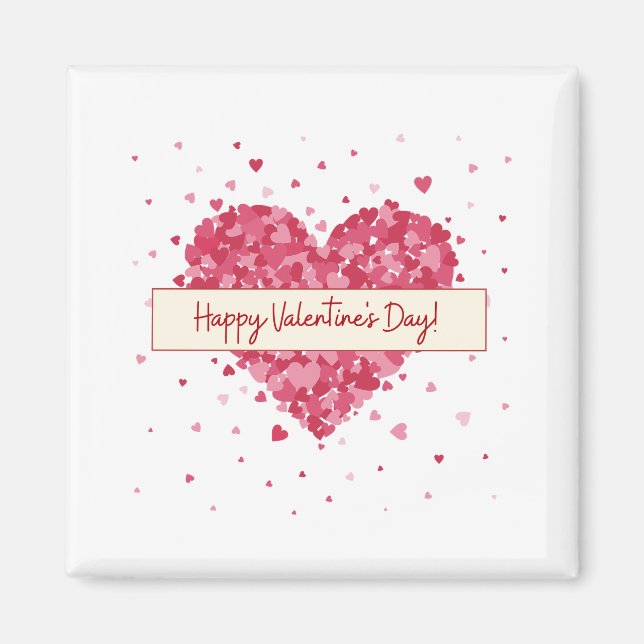 Grattis på Alla hjärtans dag 2023, Kärlek Din älsk Magnet (Framsidan)