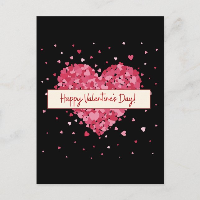 Grattis på Alla hjärtans dag 2024, Kärlek Din älsk Helg Vykort (Framsida)