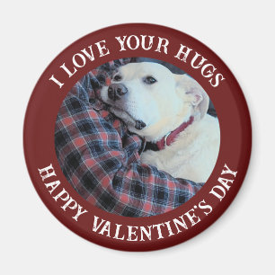 Grattis på Alla hjärtans dag, bästa pappa Cute Hun Magnet