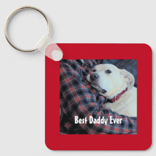 Grattis på Alla hjärtans dag, bästa pappa Cute Hun Nyckelring