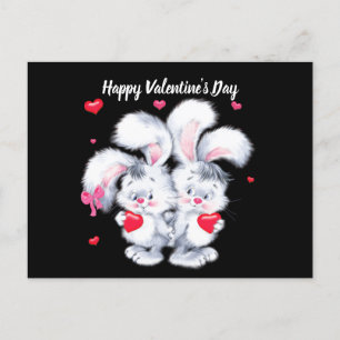 Grattis på Alla hjärtans dag Bunnies Helgdag-vykor Helg Vykort