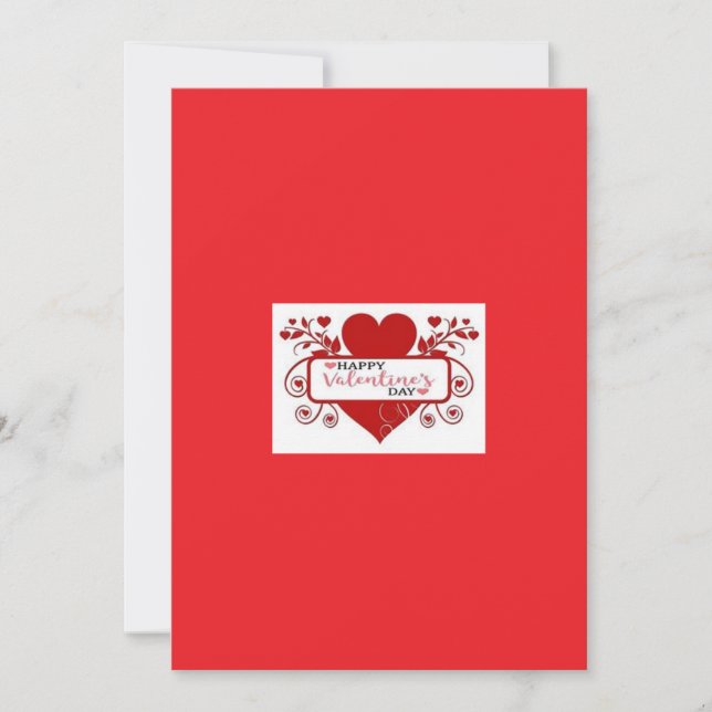 Grattis på Alla hjärtans dag-hälsningskort Julkort (Framsida)