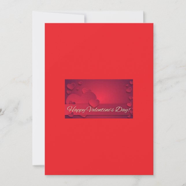 Grattis på Alla hjärtans dag-hälsningskort Julkort (Framsida)