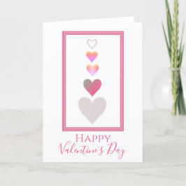 Grattis på Alla hjärtans dag Hearts Cute Modern Sc Helgkort