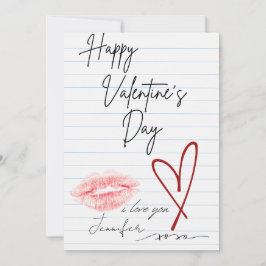 Grattis på Alla hjärtans dag Julkort