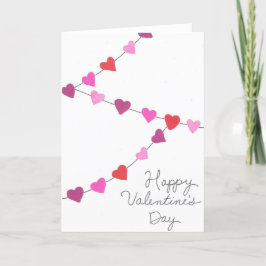 Grattis på Alla hjärtans dag, kort för hjärtträdgå