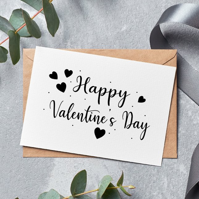 Grattis på Alla hjärtans dag-kort Tack Kort (Happy Valentine's Day Card)