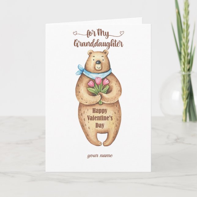 Grattis på Alla hjärtans dag-mordotterkort Helgkort (Framsida)