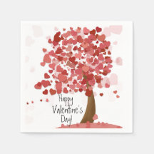 Grattis på Alla hjärtans dag Party Napkins