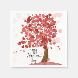 Grattis på Alla hjärtans dag Party Napkins Pappersservett