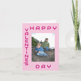 Grattis på Alla hjärtans dag Rosa Editable Helgdag Kort